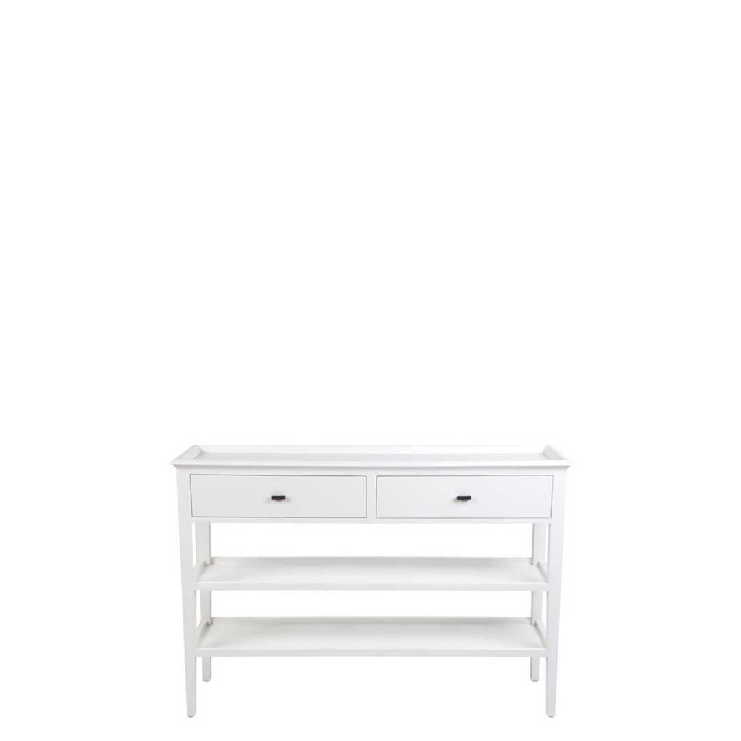 WELLESLEY 2  DRAWER CONSOLE TABLE WHITE image 0